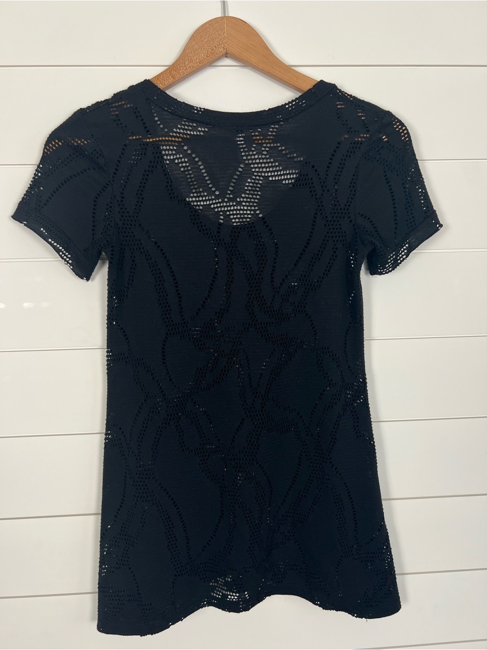 Y2K BKE Black Lace T Shirt Womens S Fitted - Picture 5 of 10